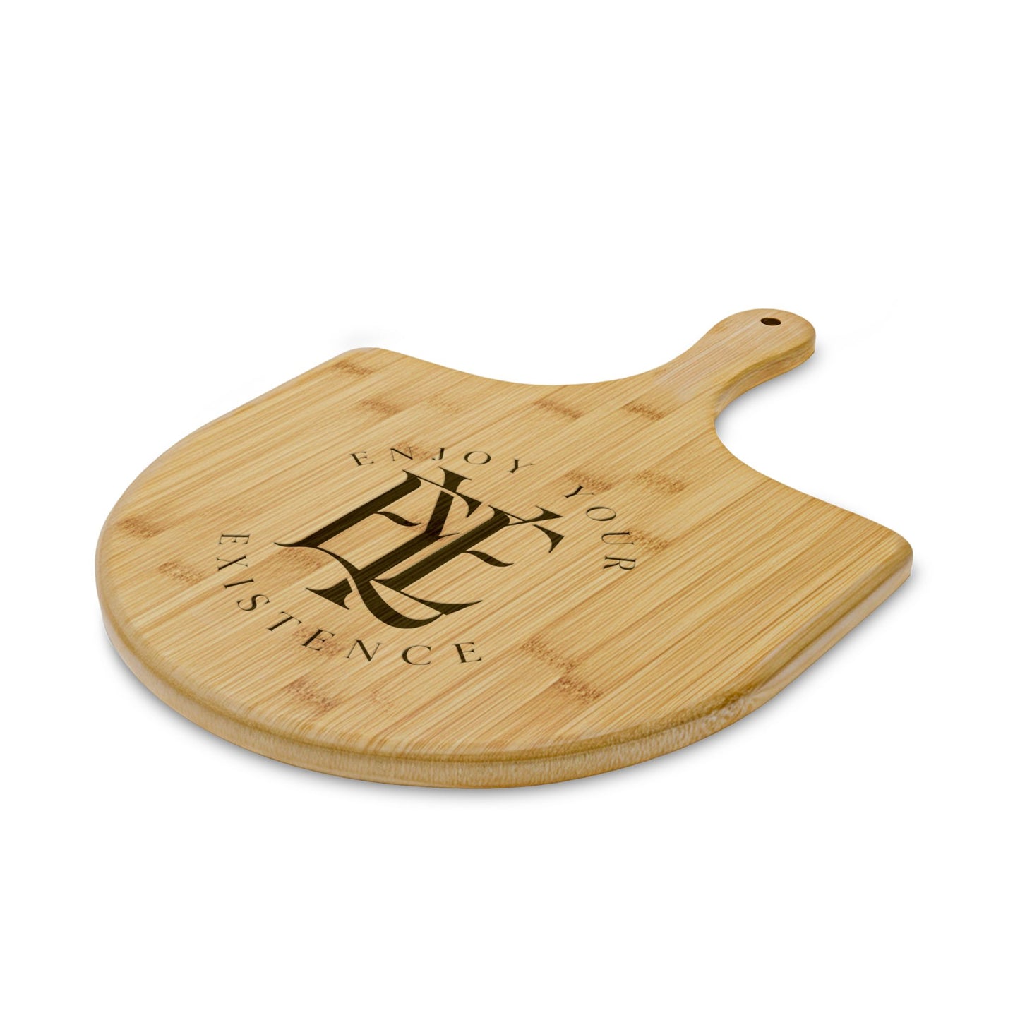 Engraved Bamboo Pizza Peel — Personalized Pizza Serving Board