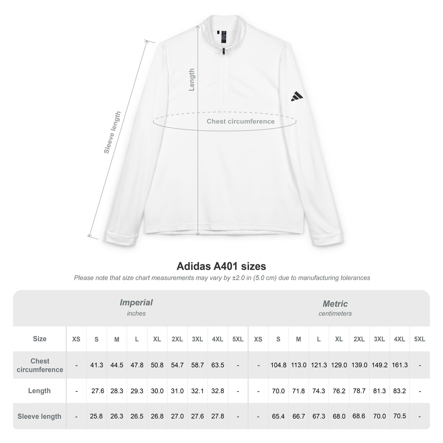 Embroidered Quarter-Zip Pullover – White Athletic Golf Top