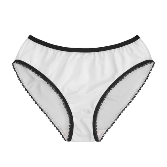 Enjoy Your Existence Women’s Briefs — Gothic Monogram Lace-Trim Underwear