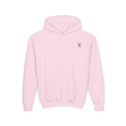 Youth Hoodie — 'Enjoy Your Existence' Minimal Logo Pullover