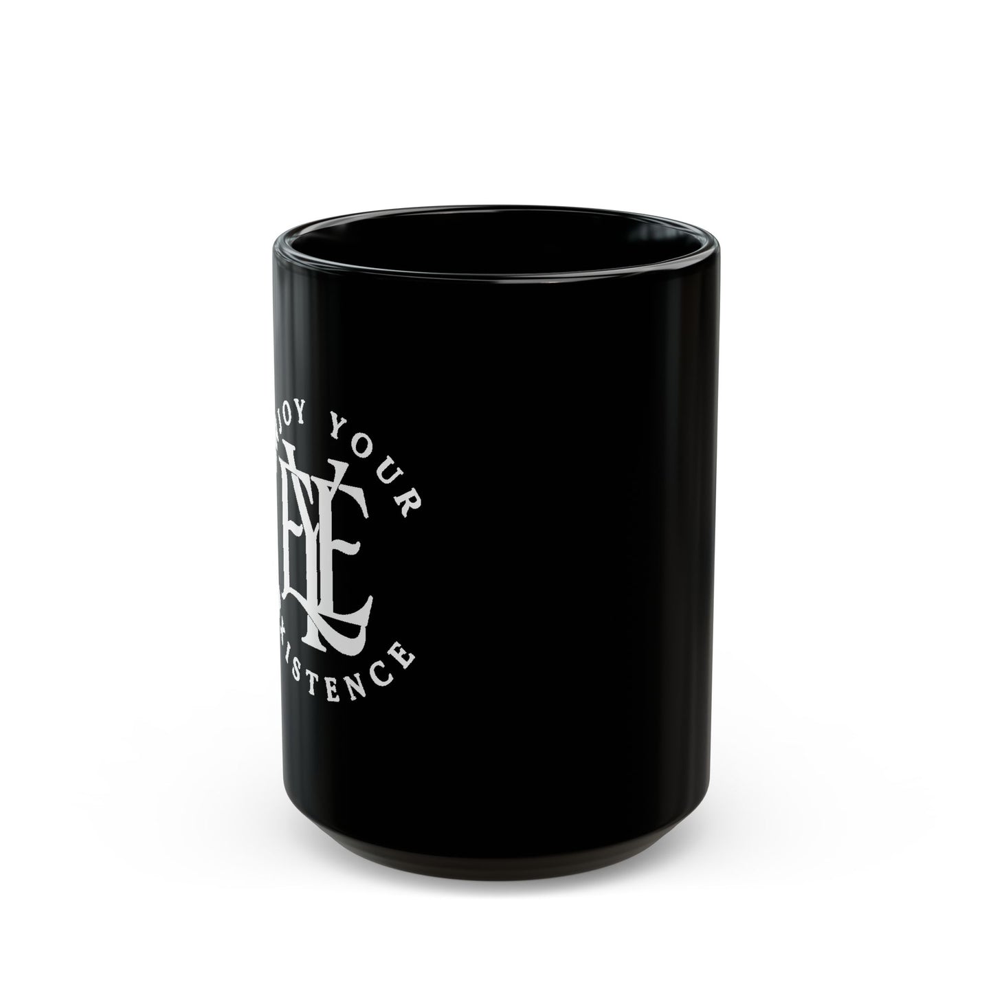 Black Anchor Coffee Mug – 'Drop Your Anchor' Nautical 11oz/15oz Ceramic