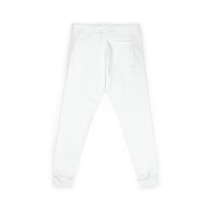 Embroidered Coral Fleece Sweatpants — Cozy Joggers with Small Script Logo