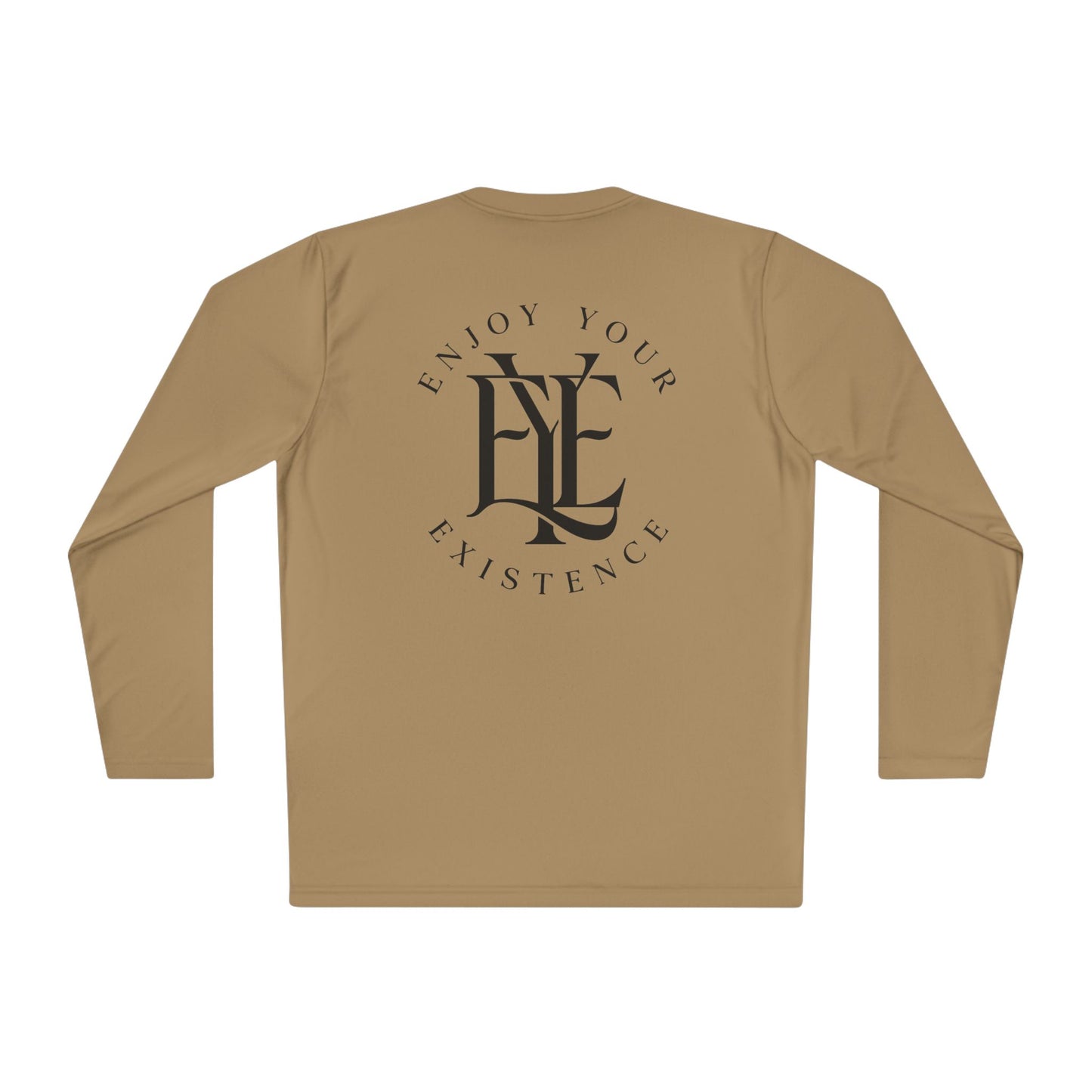 Enjoy Your Existence Long Sleeve Tee — Minimal Monogram Graphic