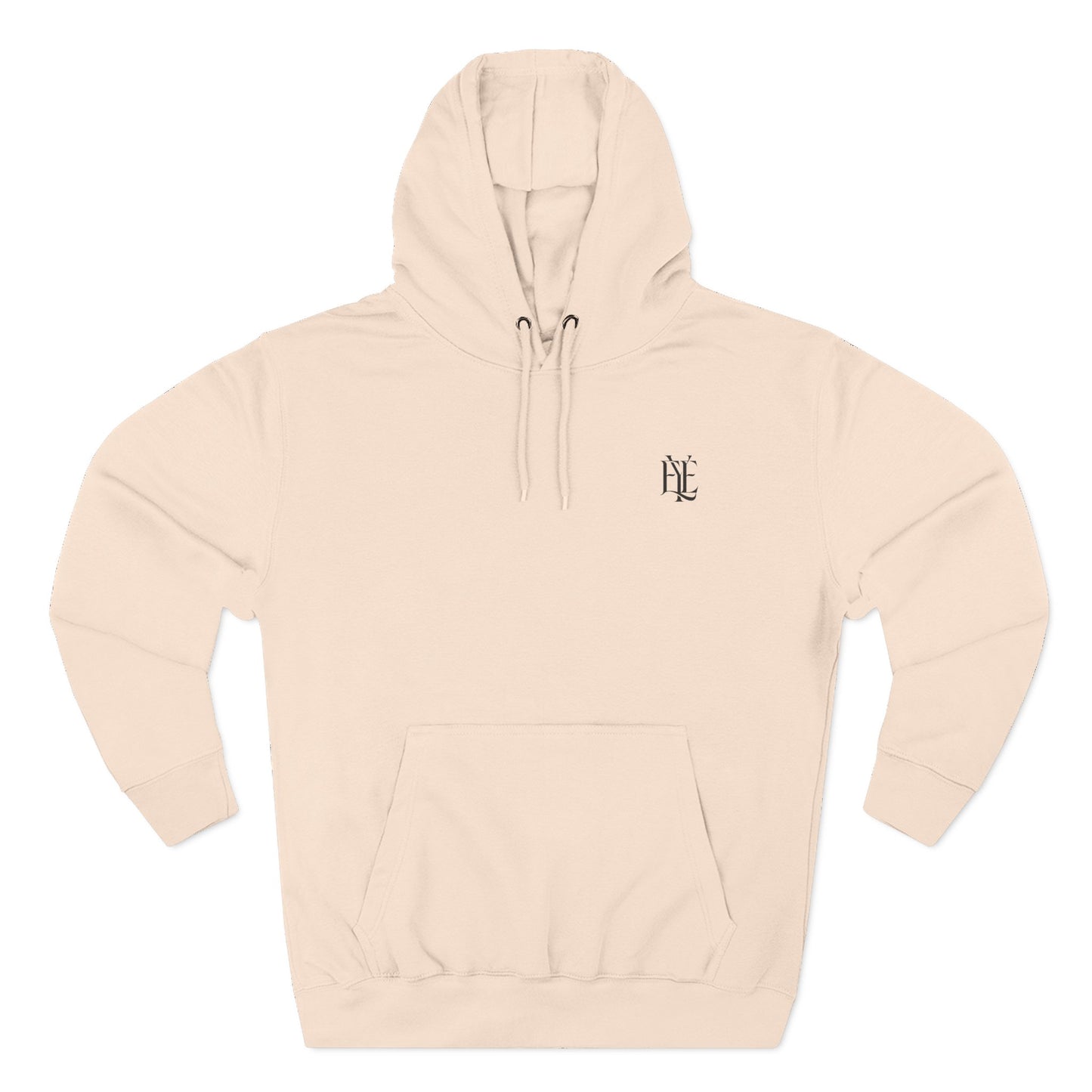 Three-Panel Fleece Hoodie — Minimalist 'Enjoy Your Existence' Logo Hoodie