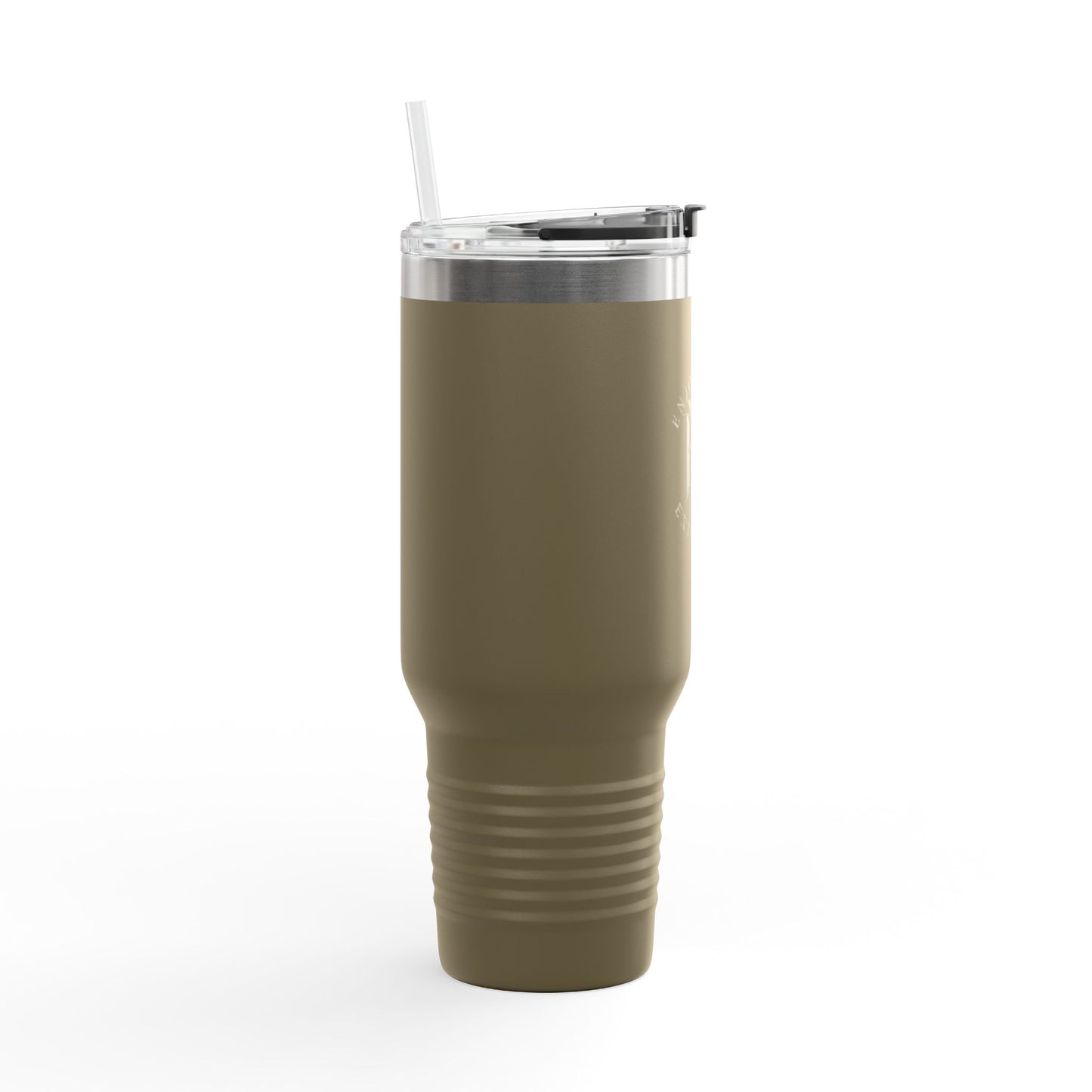 40oz Insulated Travel Mug — "Enjoy Your Existence" Stainless Steel Tumbler with Straw & Handle