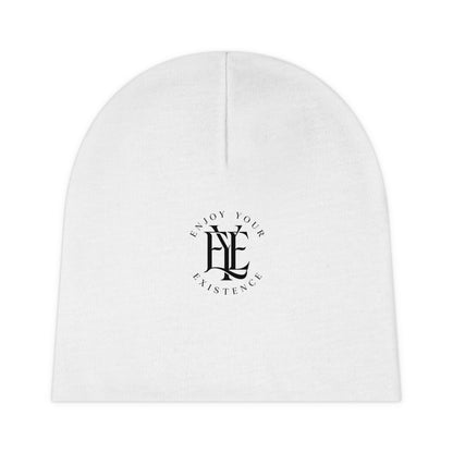 Baby Beanie - 'Enjoy Your Existence' Minimal Logo Newborn Hat