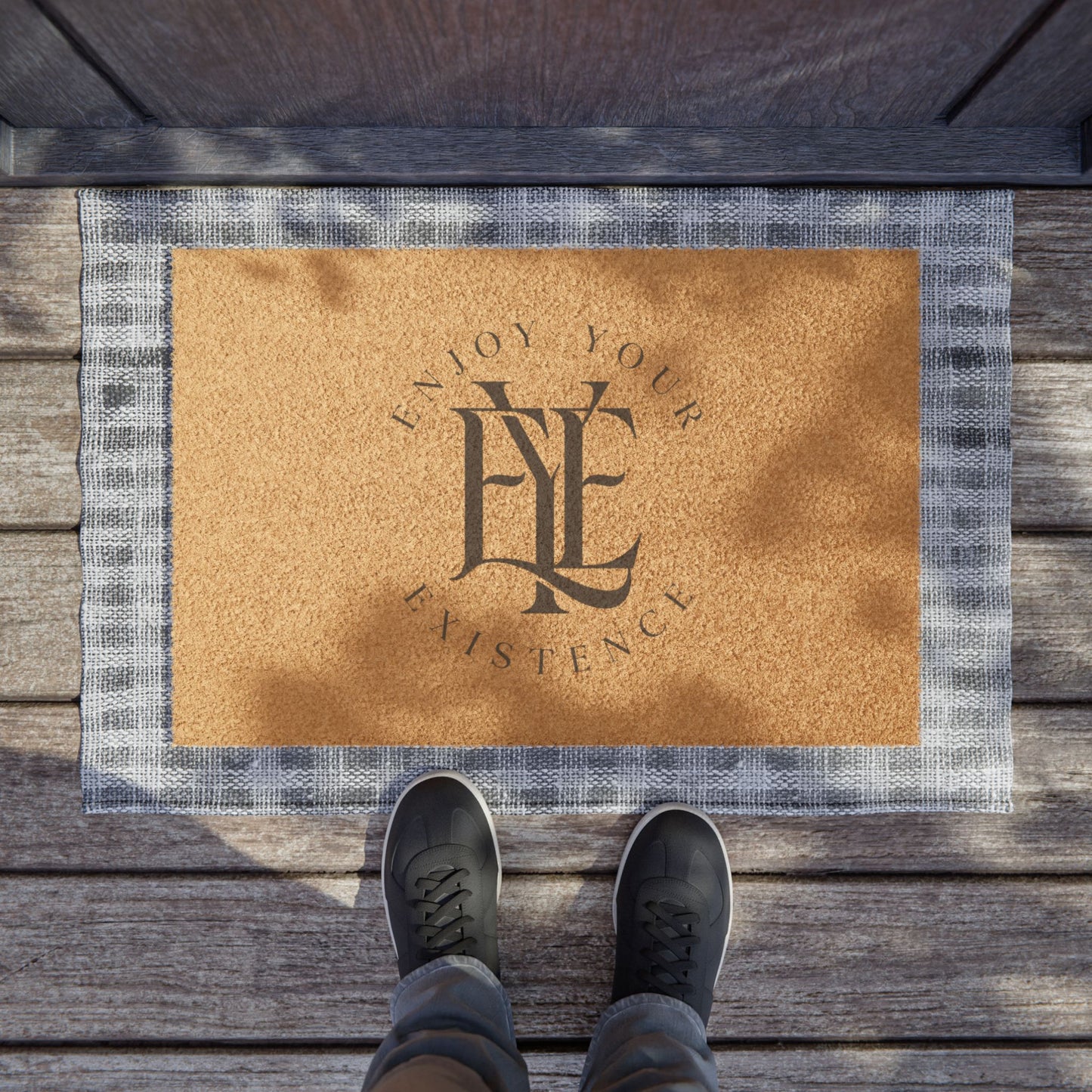 Doormat — “Enjoy Your Majestic” Monogram Coir Welcome Mat