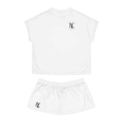Women's Short Pajama Set — Minimal Monogram Sleepwear (AOP)