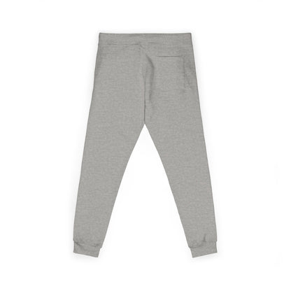 Embroidered Coral Fleece Sweatpants — Cozy Joggers with Small Script Logo