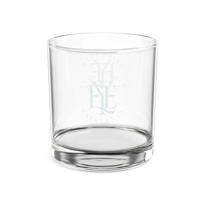 Engraved 10.5oz Whiskey Glass — Monogram Vintage Crest