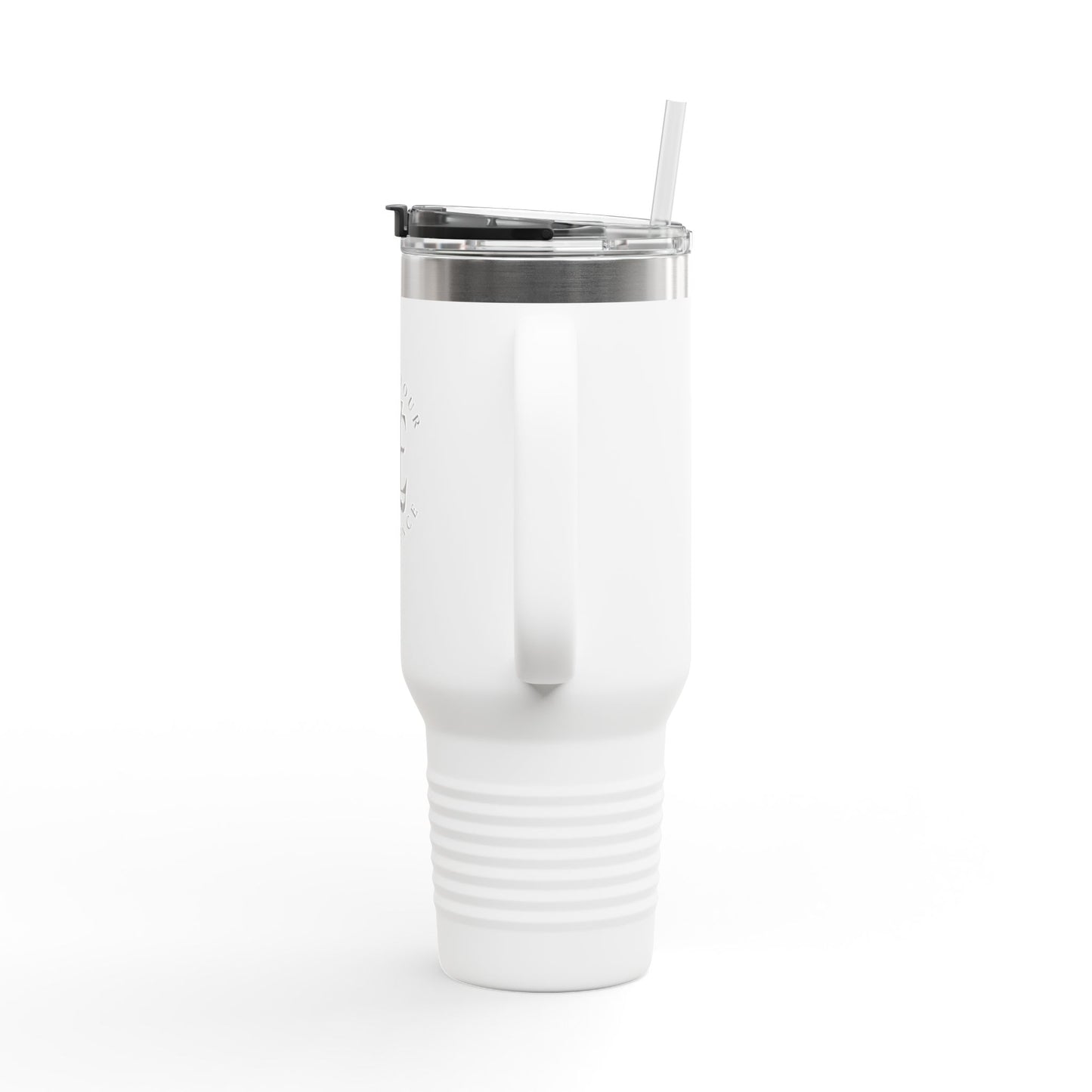 40oz Insulated Travel Mug — "Enjoy Your Existence" Stainless Steel Tumbler with Straw & Handle