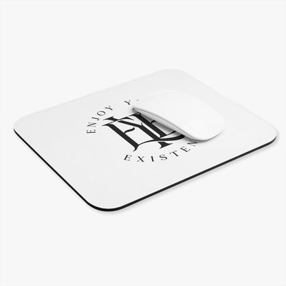 Mouse Pad — “Enjoy Your Existence” Minimalist Gothic Desk Mat