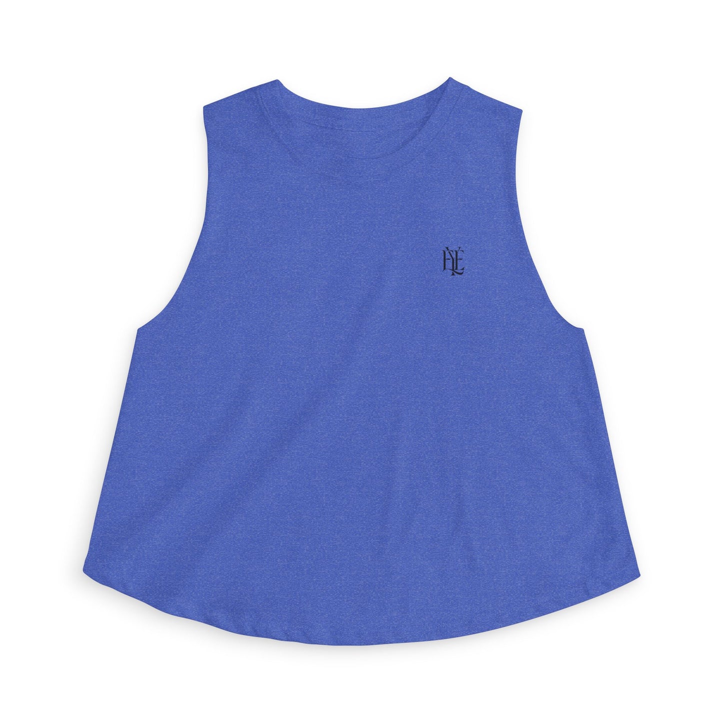 Women's Crop Top — Minimal Monogram Tank Top (Small Chest & Back Logo)