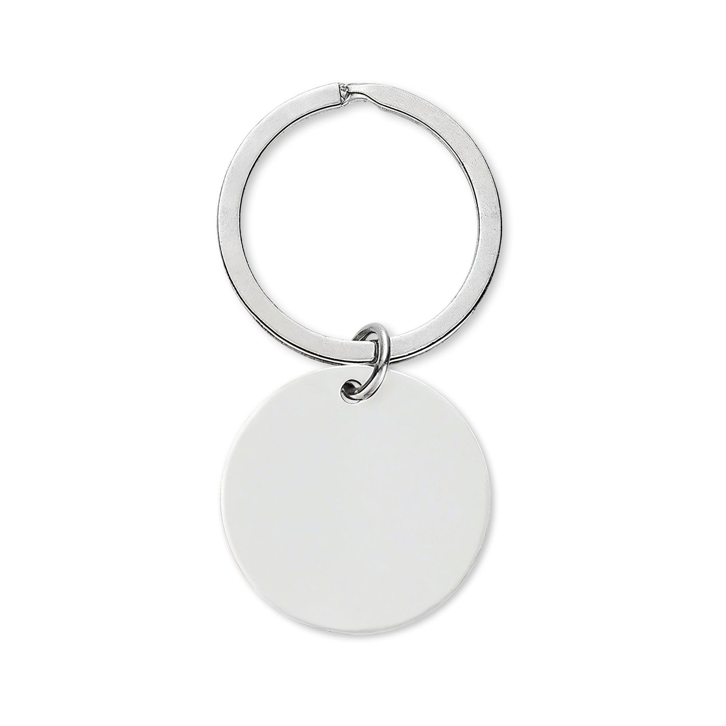 Stainless Steel Round Keychain (Engraving)