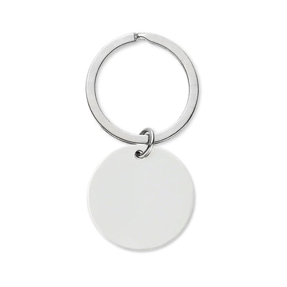 Stainless Steel Round Keychain (Engraving)
