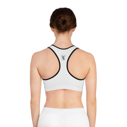 Minimalist White Racerback Sports Bra — Lightweight Activewear for Yoga, Running & Gym
