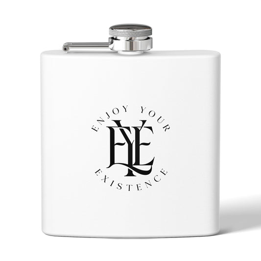 Flask — "Enjoy Your Existence" Stainless Steel 6oz Hip Flask