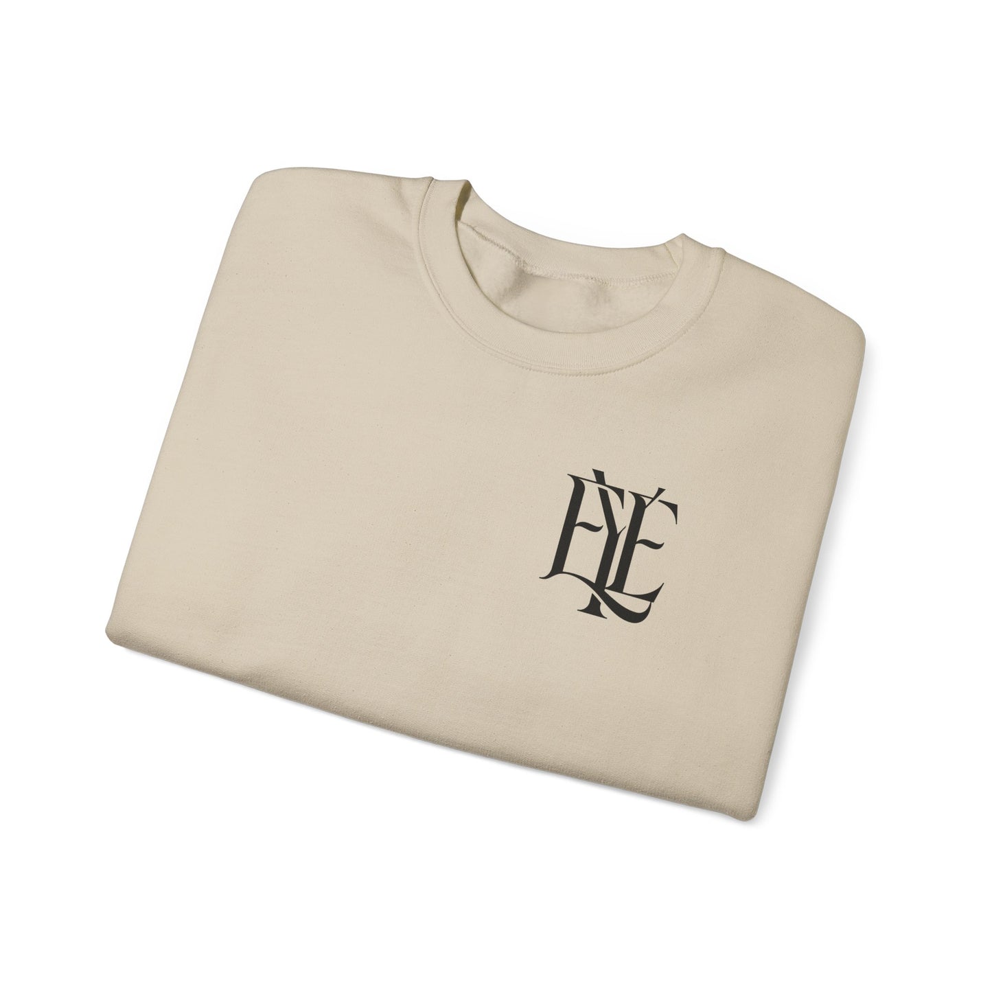Crewneck Sweatshirt — 'Enjoy Your Existence' Monogram Minimalist Pullover