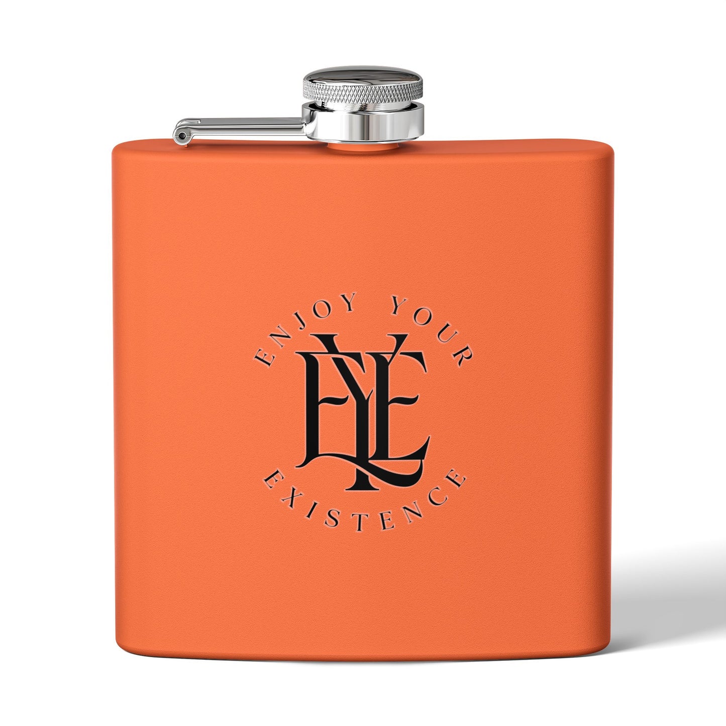 Flask — "Enjoy Your Existence" Stainless Steel 6oz Hip Flask