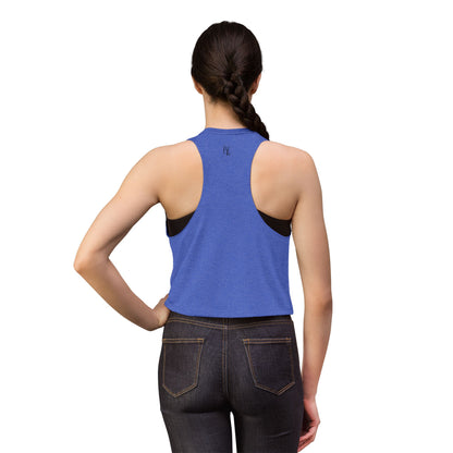 Women's Crop Top — Minimal Monogram Tank Top (Small Chest & Back Logo)