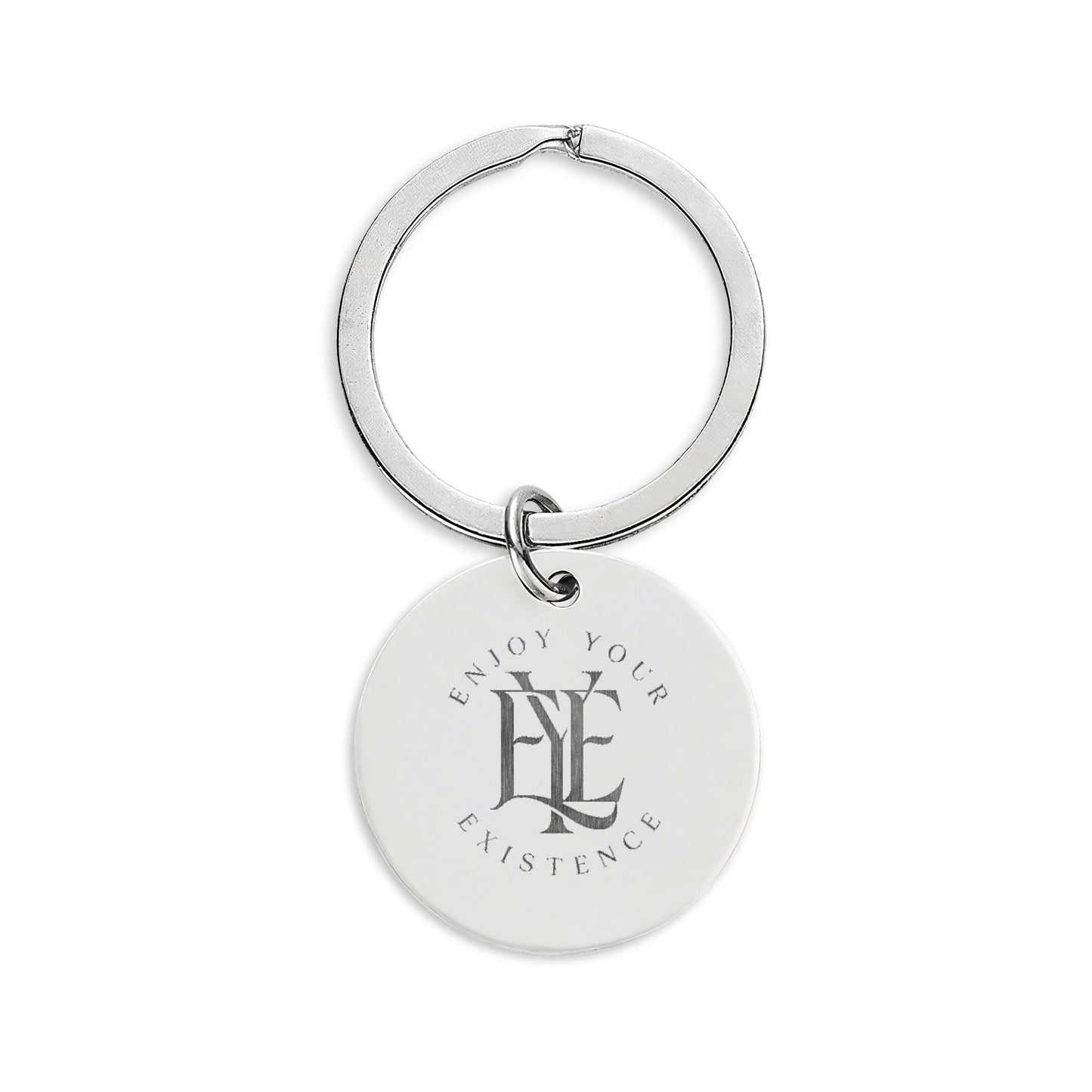 Stainless Steel Round Keychain (Engraving)