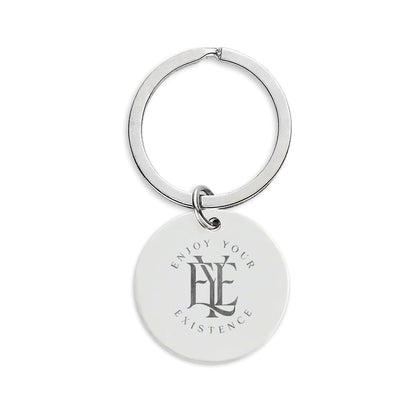 Stainless Steel Round Keychain (Engraving)