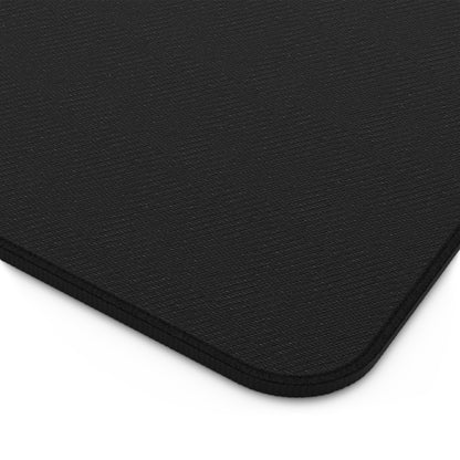 Desk Mat — Minimal White Gaming/Office Desk Mat with "Enjoy Your Existence" Logo