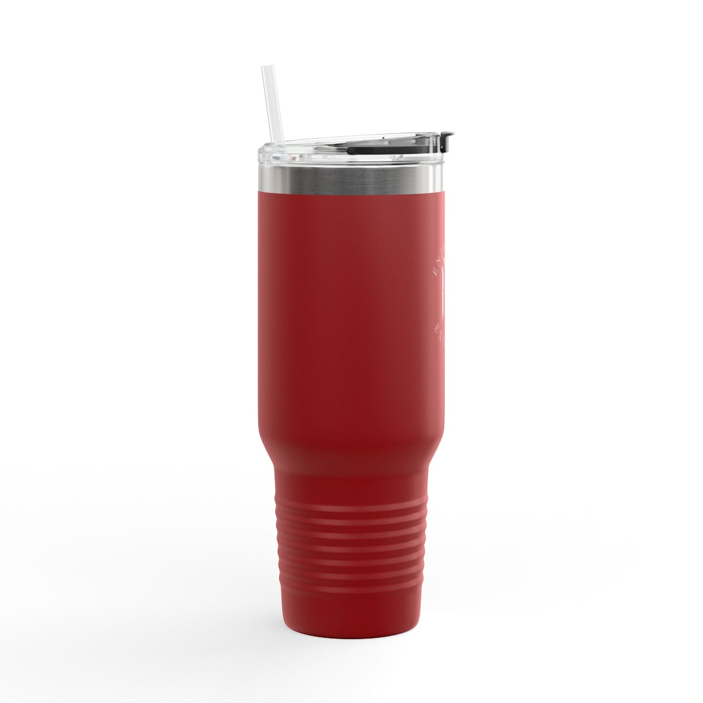 40oz Insulated Travel Mug — "Enjoy Your Existence" Stainless Steel Tumbler with Straw & Handle