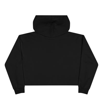 Cropped Hoodie — Minimal Monogram Chest Logo, Casual Streetwear