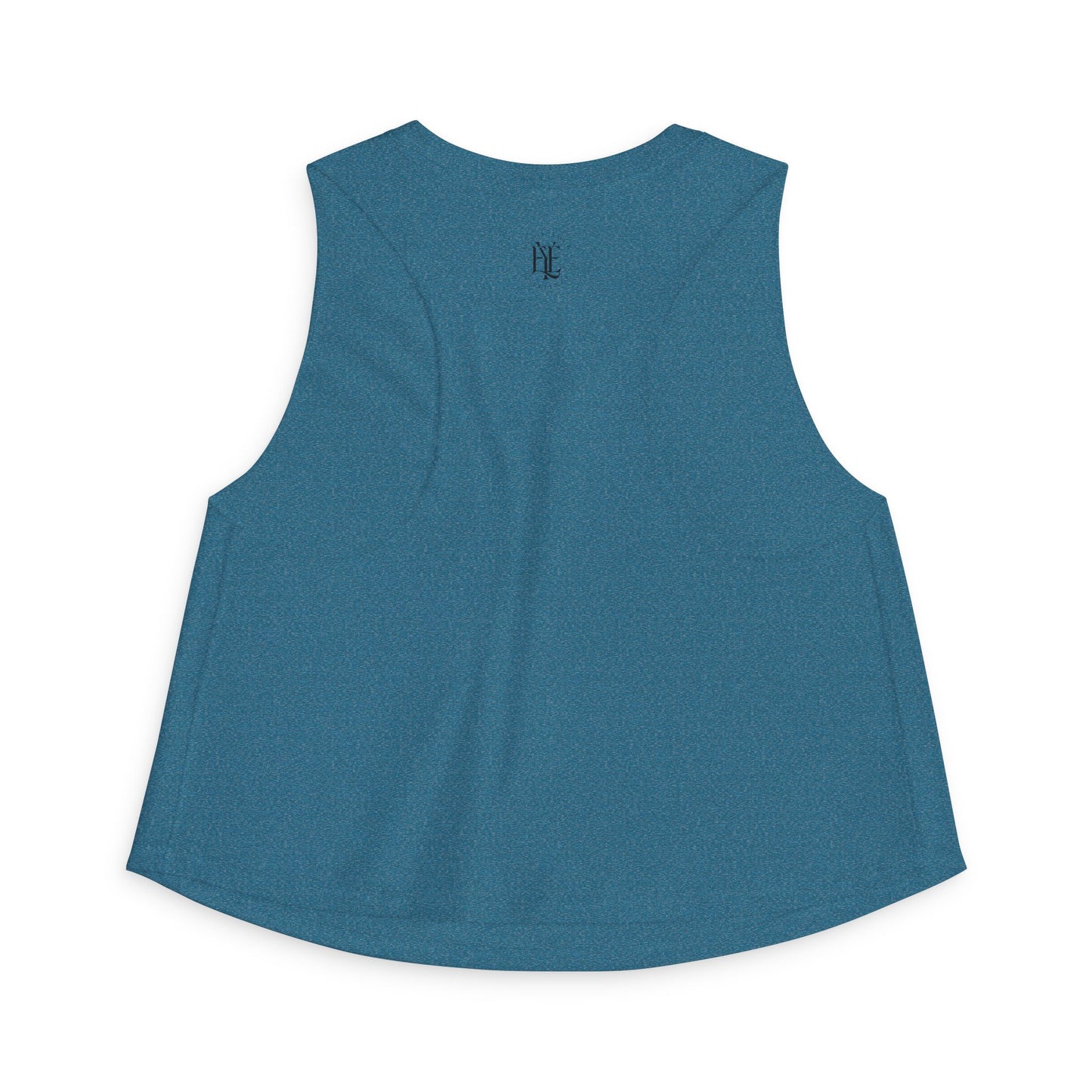 Women's Crop Top — Minimal Monogram Tank Top (Small Chest & Back Logo)