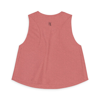 Women's Crop Top — Minimal Monogram Tank Top (Small Chest & Back Logo)