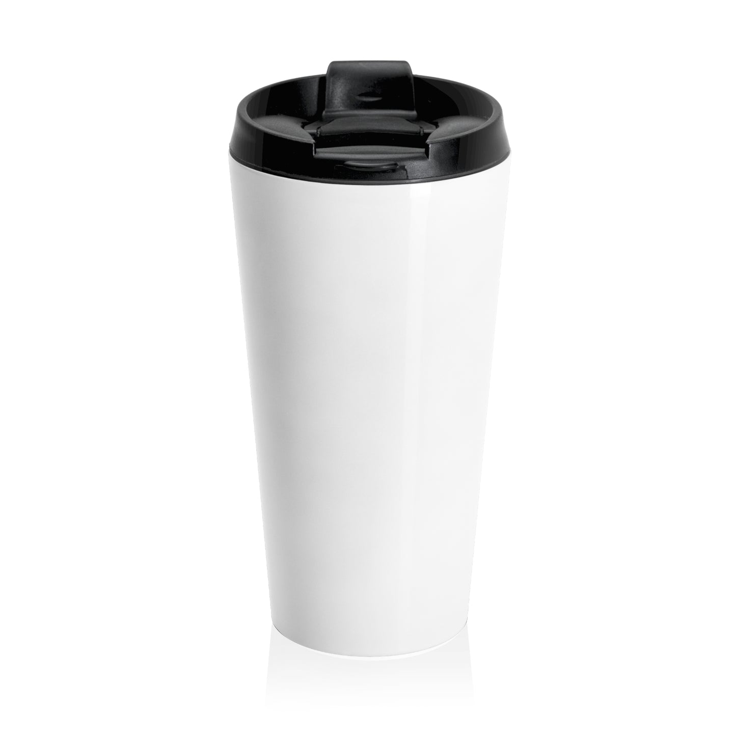 Travel Mug — "Enjoy Your Existence" Monogram Stainless Steel Tumbler