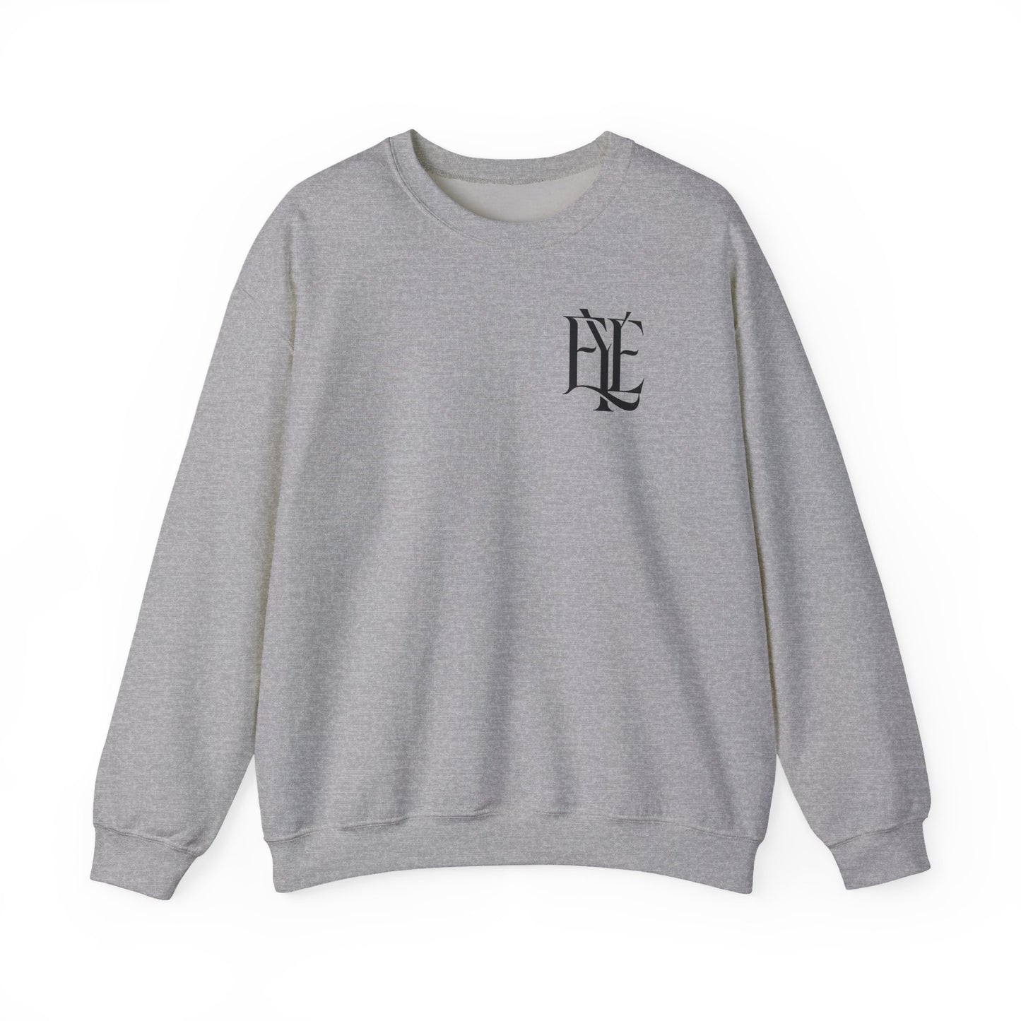 Crewneck Sweatshirt — 'Enjoy Your Existence' Monogram Minimalist Pullover