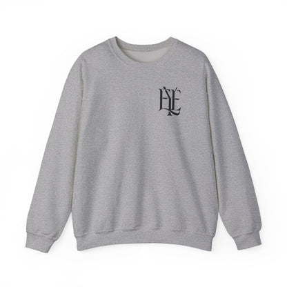 Crewneck Sweatshirt — 'Enjoy Your Existence' Monogram Minimalist Pullover