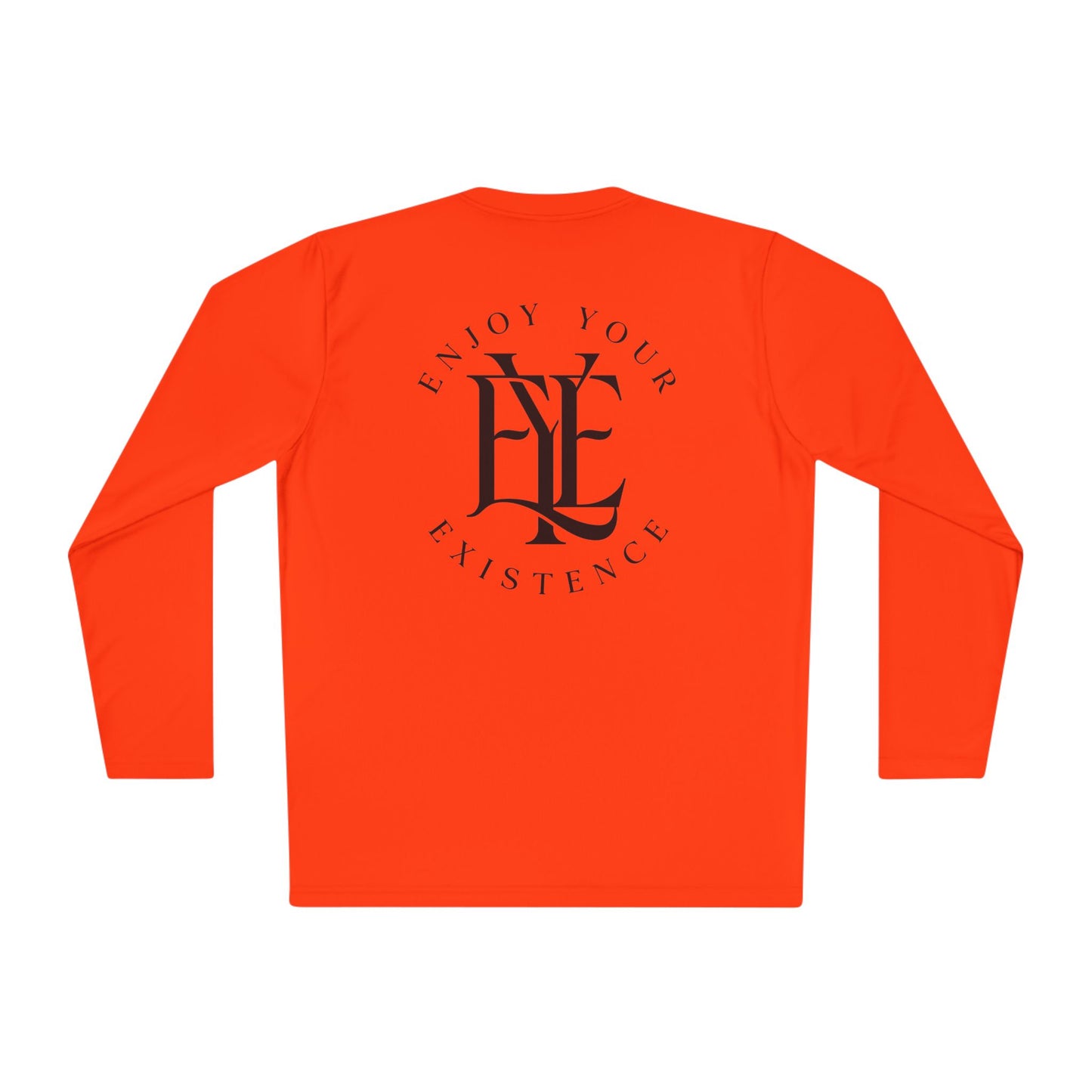 Enjoy Your Existence Long Sleeve Tee — Minimal Monogram Graphic