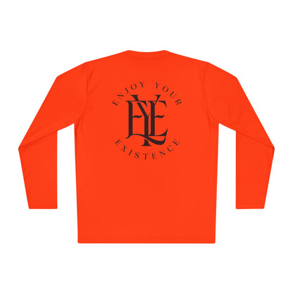 Enjoy Your Existence Long Sleeve Tee — Minimal Monogram Graphic