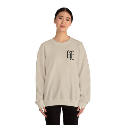 Crewneck Sweatshirt — 'Enjoy Your Existence' Monogram Minimalist Pullover