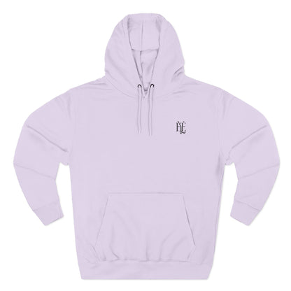 Three-Panel Fleece Hoodie — Minimalist 'Enjoy Your Existence' Logo Hoodie
