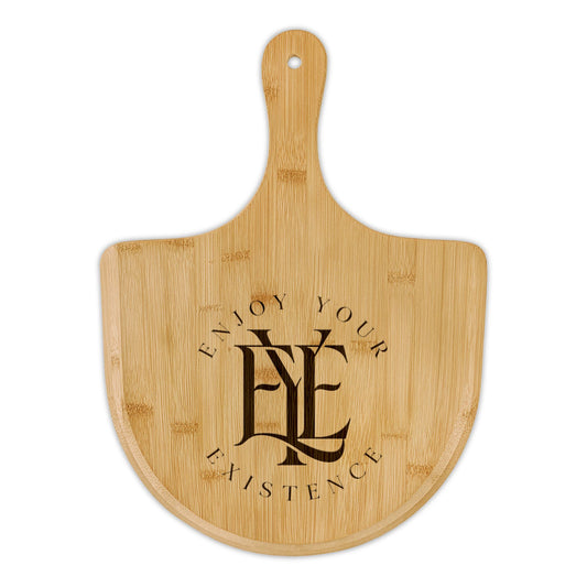 Engraved Bamboo Pizza Peel — Personalized Pizza Serving Board