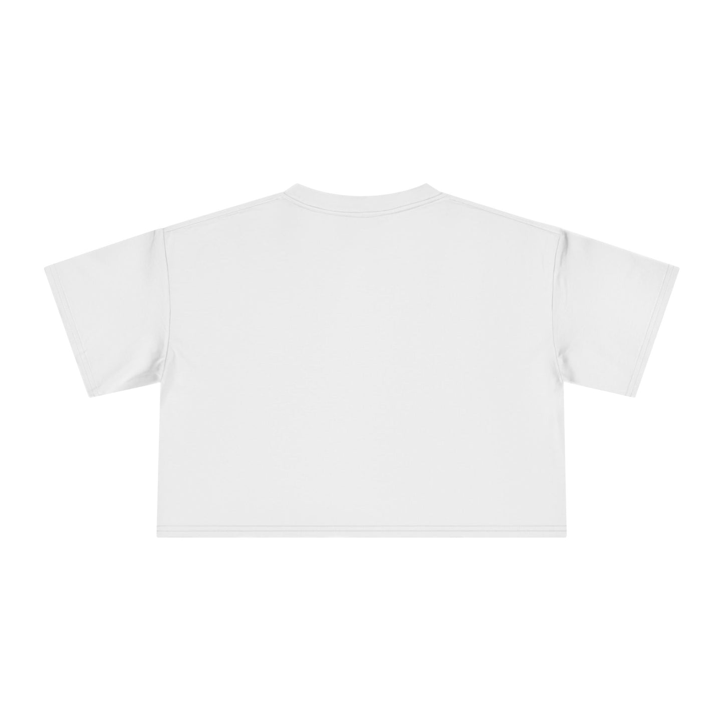 Women's Crop Tee — Minimal Monogram Chest Logo Cropped T-Shirt
