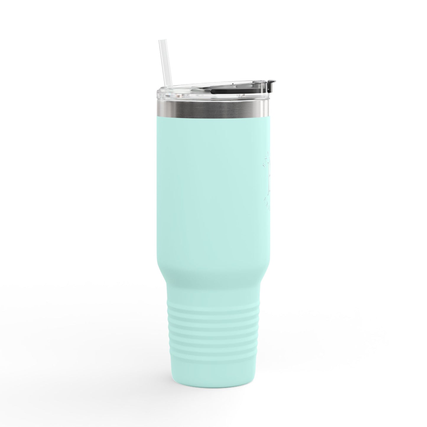 40oz Insulated Travel Mug — "Enjoy Your Existence" Stainless Steel Tumbler with Straw & Handle
