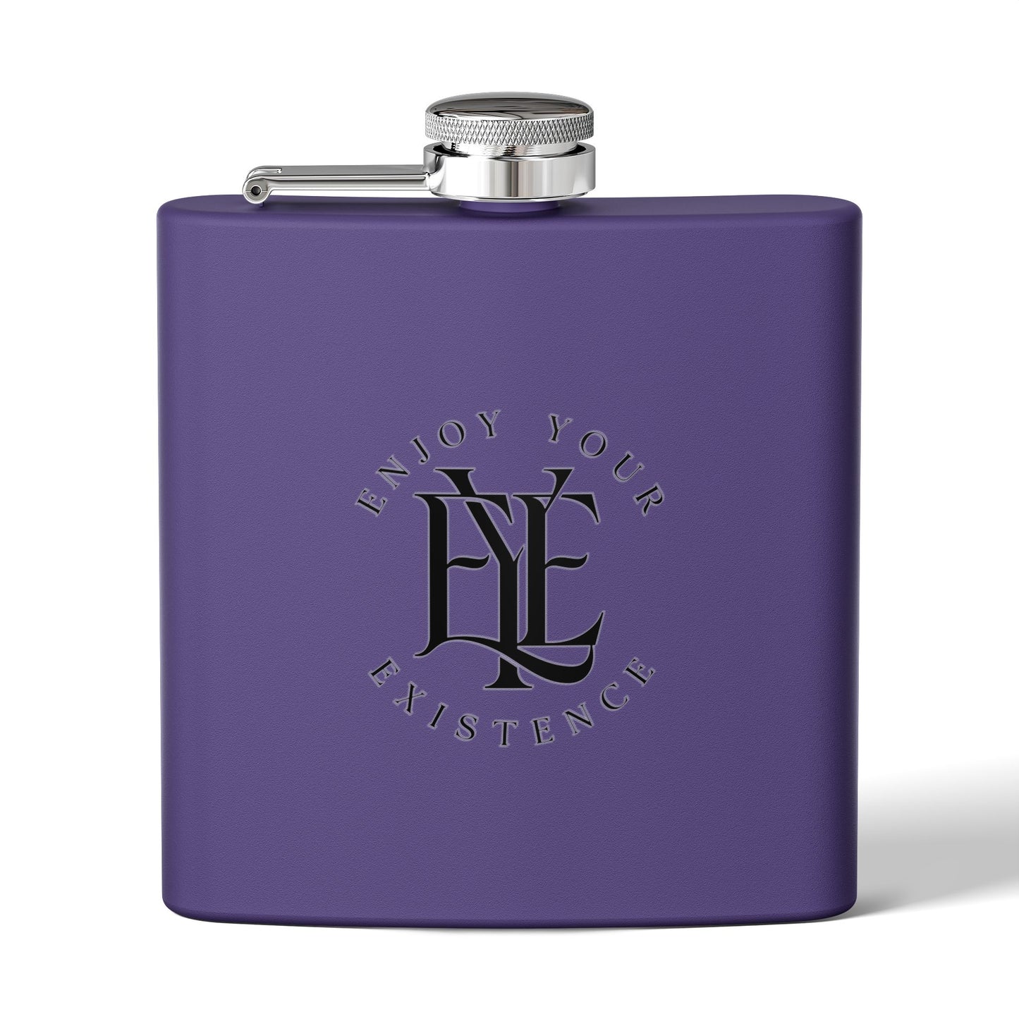 Flask — "Enjoy Your Existence" Stainless Steel 6oz Hip Flask