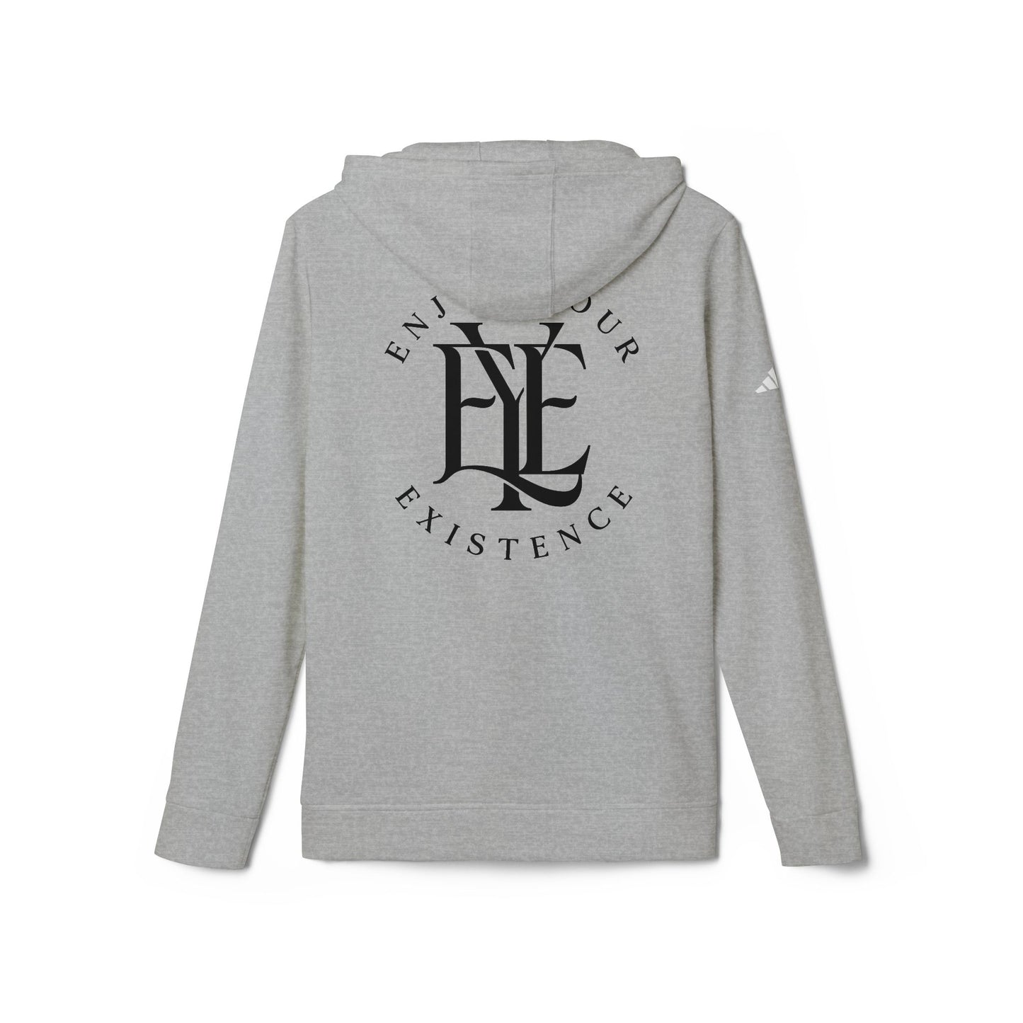 Enjoy Your Existence Hoodie — Minimal Monogram Fleece Hooded Sweatshirt