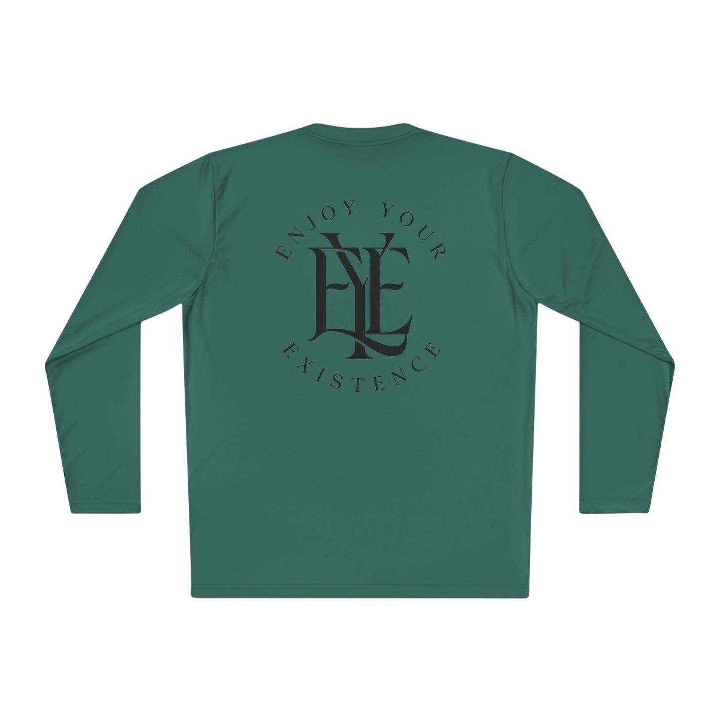 Enjoy Your Existence Long Sleeve Tee — Minimal Monogram Graphic