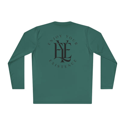 Enjoy Your Existence Long Sleeve Tee — Minimal Monogram Graphic