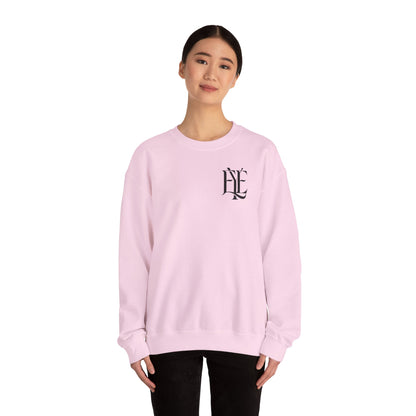 Crewneck Sweatshirt — 'Enjoy Your Existence' Monogram Minimalist Pullover
