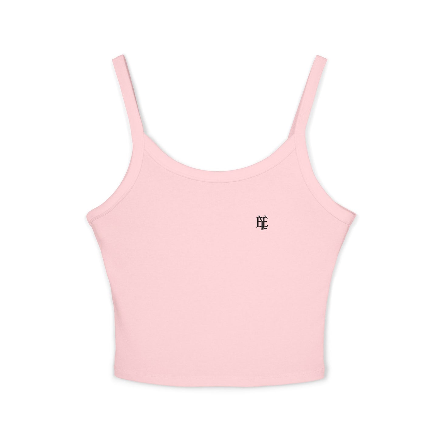 Minimal Gothic Letter Crop Tank Top – Women's Spaghetti Strap