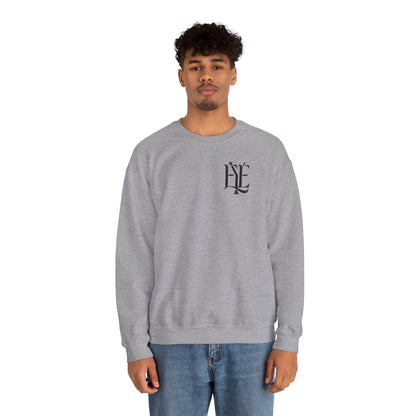 Crewneck Sweatshirt — 'Enjoy Your Existence' Monogram Minimalist Pullover
