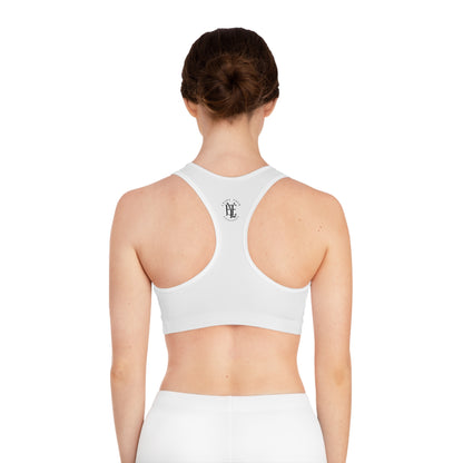 Minimalist White Racerback Sports Bra — Lightweight Activewear for Yoga, Running & Gym
