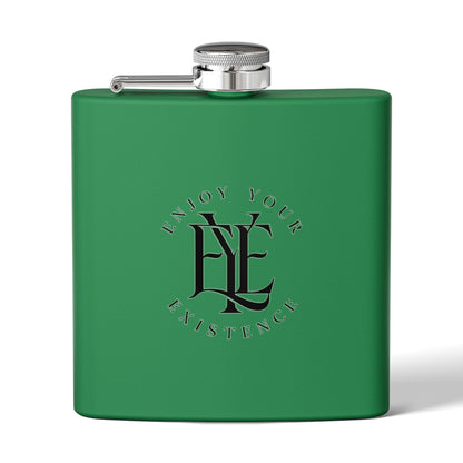 Flask — "Enjoy Your Existence" Stainless Steel 6oz Hip Flask